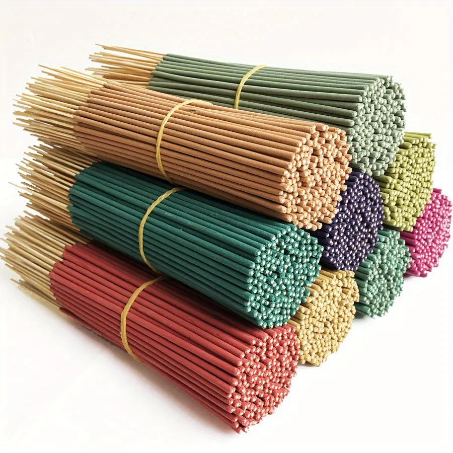 Indoor Bamboo-Wick Aromatherapy Incense - 24/73/170 Count, Assorted Scent, Fly Repellent, Home Care Supplies, Home Fragrance Product, Assorted Scent Incense, Bamboo-Wick Incense