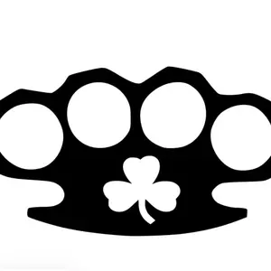 Irish Brass Knuckles Vinyl Decal - 5.5 in Universal Car Sticker, Automotive Exterior Accessory for Vehicles, Notebooks, Laptops, Universal Car Decal