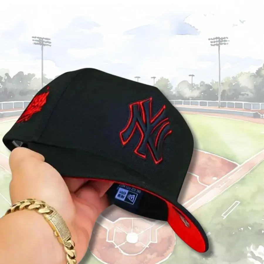 New Era 9FIFTY New York Yankees Red Brim MLB Cap - Adjustable Classic Baseball Hat - Red Undervisor, 2026 MLB Collector’s Limited Edition Premium Streetwear Cap for Men