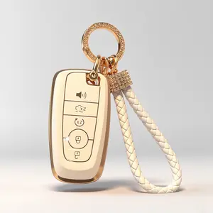 5 Buttons TPU Car Key Case Cover For Ford 2021-2025 For Bronco For Sport F150 MX5 F350 For Fusion For Mustang For Explorer F250 For EcoSport For Edge For Lincoln lost fob