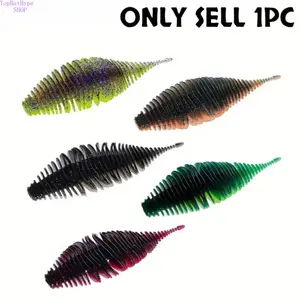 4/6/8/12Pcs Bionic Soft Worm Fishing Lures, Lifelike Swimming Artificial Soft Bait, Multi-Color Multi-Size Flexible Worm Lure, Durable Fish Attracting Outdoor Angling Accessories, Versatile Soft Lure Kit for Freshwater and Salt
