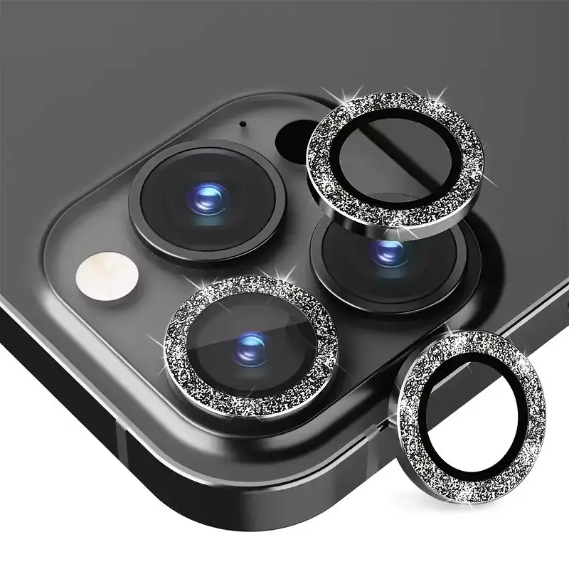 Glitter Phone Lens Film, Fashion Mobile Accessories, Cellphone Accessories, Smartphone Camera Accessories, Camera Lens Protection, High-Quality Protective Film, Holiday Gift Choice