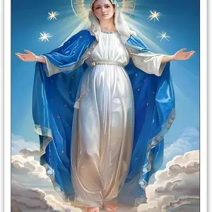 Unframed Virgin Mary of Guadalupe Mexico Canvas Painting Modern Home Living Room Bedroom Decoration Wall Art