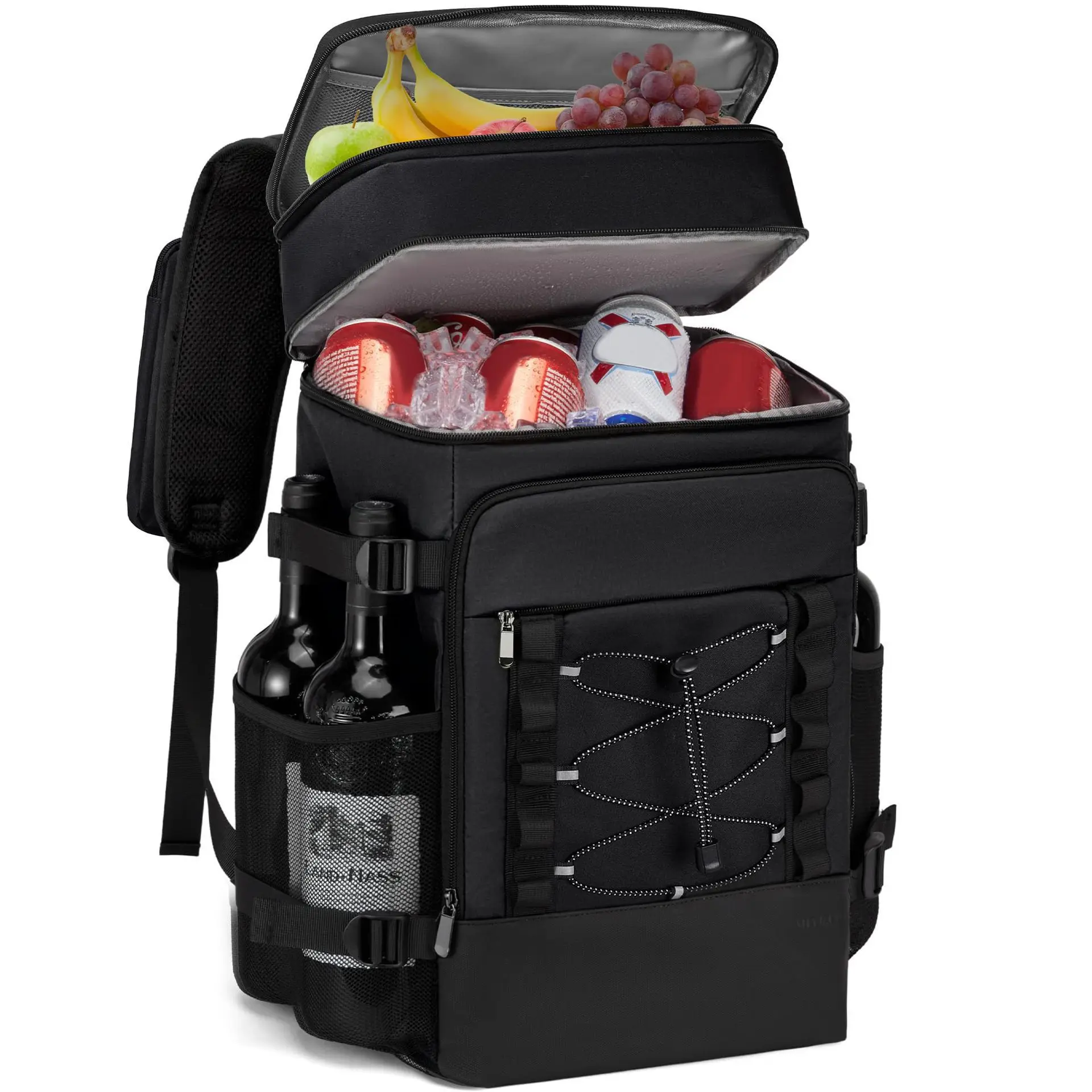 Cooler Backpack, 36 Cans Multifunctional Leakproof Cooler Backpack with Padded Top Handle, Mesh Pocket for Camping BBQ Lunch Picnic Hiking Fishing,Waterproof Ice Box Thermal Bag