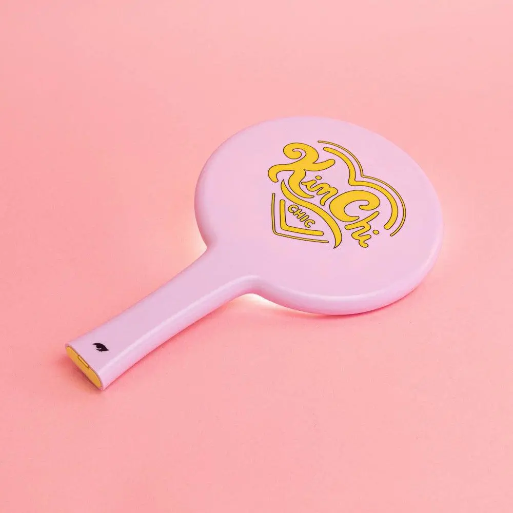 KimChi Chic Beauty Handheld LED Mirror for Personal Makeup, Portable and Adjustable KimChi Chic Beauty Handheld LED Mirror for Personal Makeup, Portable and Adjustable