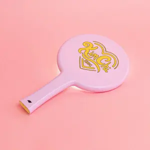 KimChi Chic Beauty Handheld LED Mirror for Personal Makeup, Portable and Adjustable