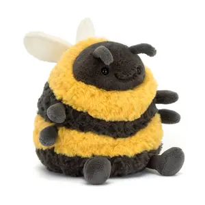 Jellycat Bee Plush Albee – Kawaii Bumblebee Stuffed Toy, Soft & Cuddly, Fun Room Accent, Sweet Gift Idea