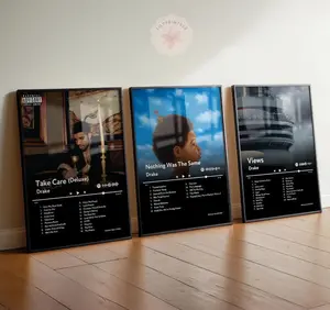 Drake Bundle Set of 3 Album Cover Posters,No frame