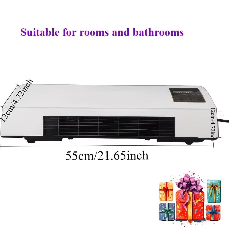 1400W Dual Mode Wall Mounted Air Conditioner Summer Gentle Natural Wind Winter Fast Warm Heating For Bedroom Office Living Room