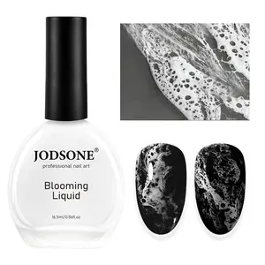 JODSONE Ocean Wave Blooming Gel Nail Polish,16.5ml Wave White Blooming Liquid for Spreading Effect Wave,High Fluidity Wave Textures for Ocean Wave Nail Art,DIY Nail Art Design,Use with Gel Polish