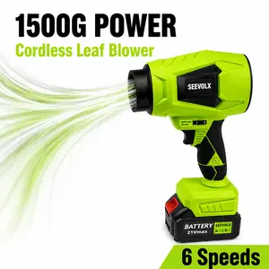 SEEVOLX Power Leaf Blower, Turbo Jet Blower, , Violent Turbo Fan, Pure Copper Motor, Car Drying After Wash, Handheld Snow Blower, Home Improve