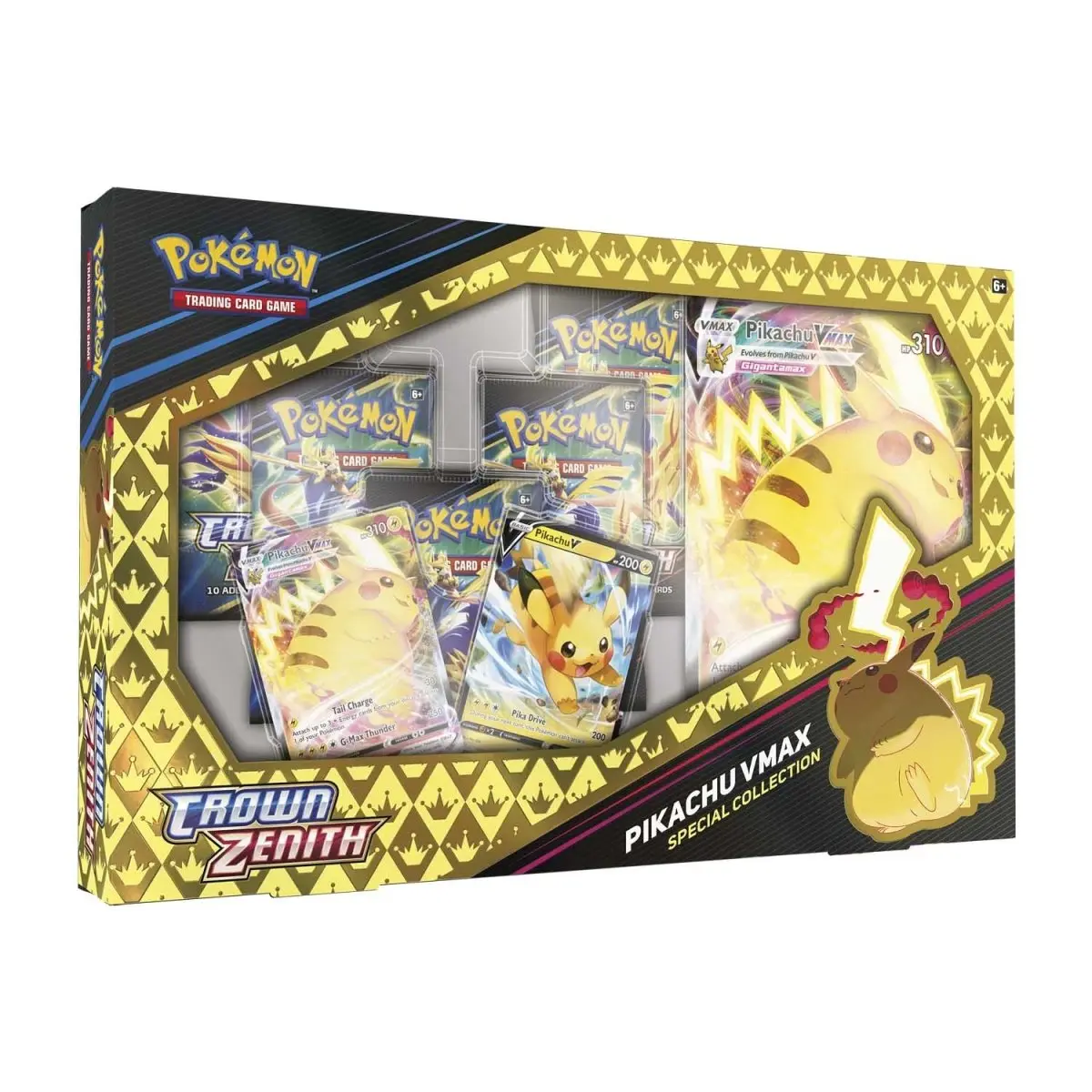 Crown Zenith Special Collection Box (Pikachu VMAX) | Includes 5 Booster Packs