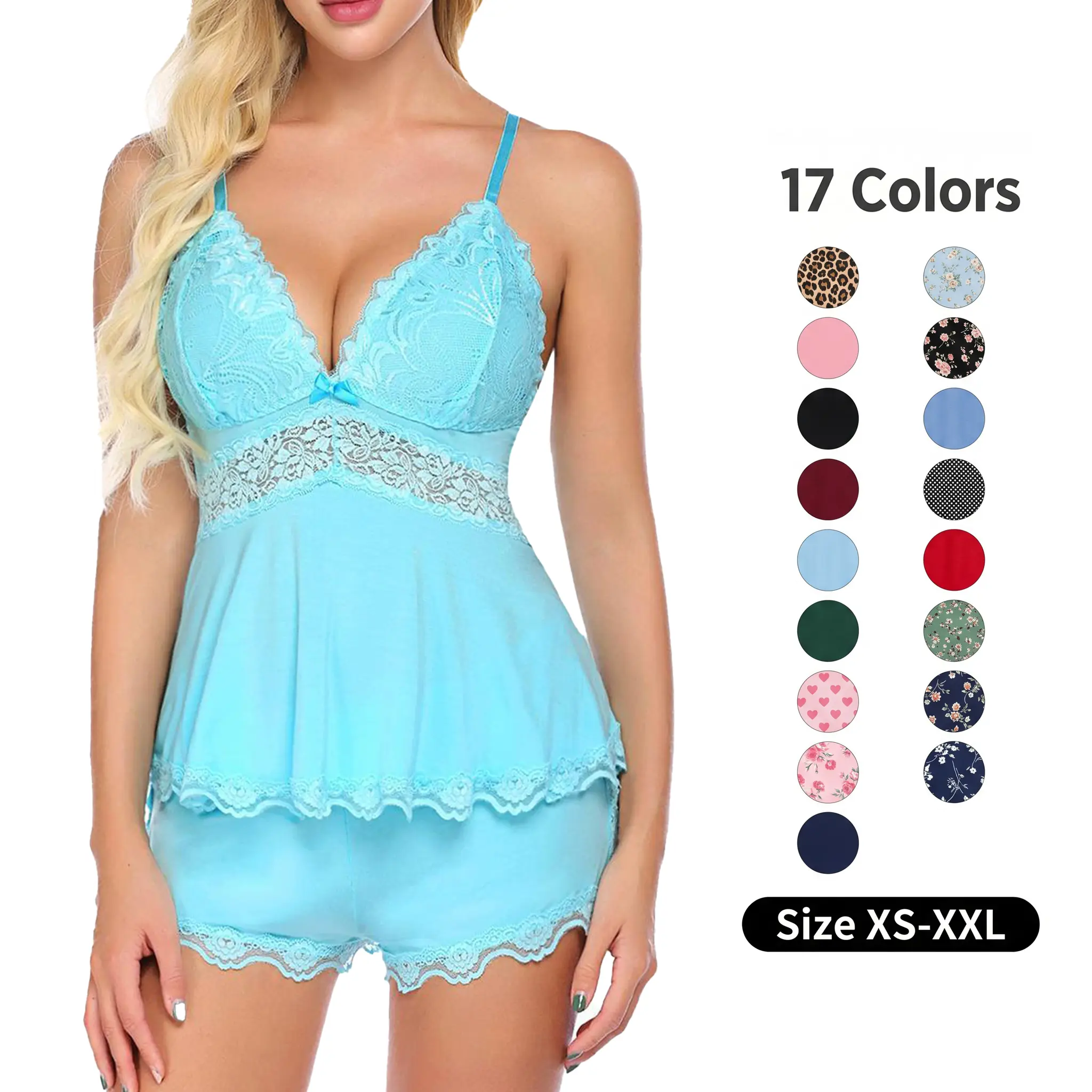 Avidlove Women's Elegant Camisole Set with Floral Lace Cups & Adjustable Spaghetti Straps Soft Modal Fabric Pajama Set for Holiday & Daily Wear Casual Drawstring Pajamas Set Avidlove Women's Elegant Camisole Set with Floral Lace Cups & Adjustable Spaghetti Straps Soft Modal Fabric Pajama Set for Holiday & Daily Wear Casual Drawstring Pajamas Set