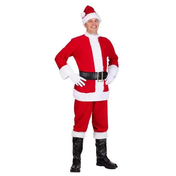 Men's Flannel Santa Claus Costume