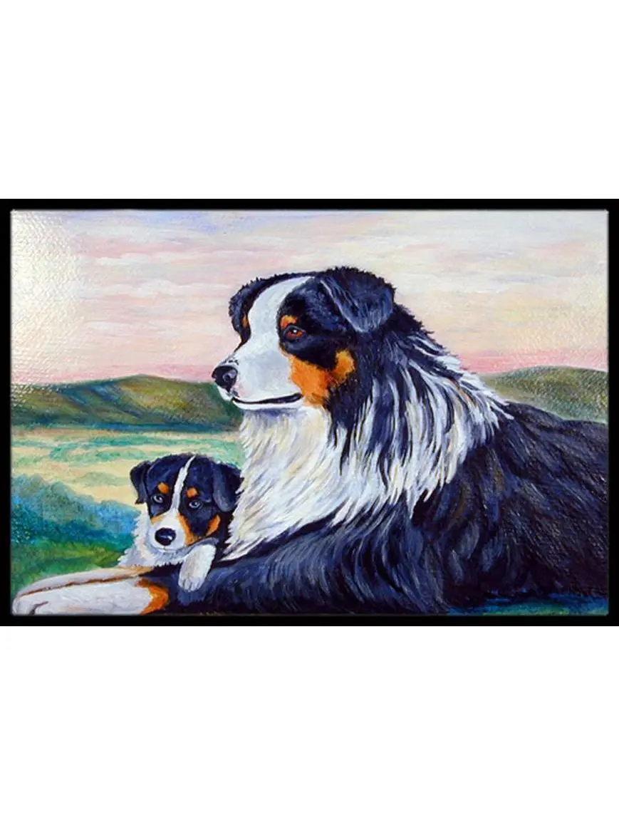 Carolines Treasures 7511MAT 18 x 27 in. Australian Shepherd Indoor Outdoor Mat