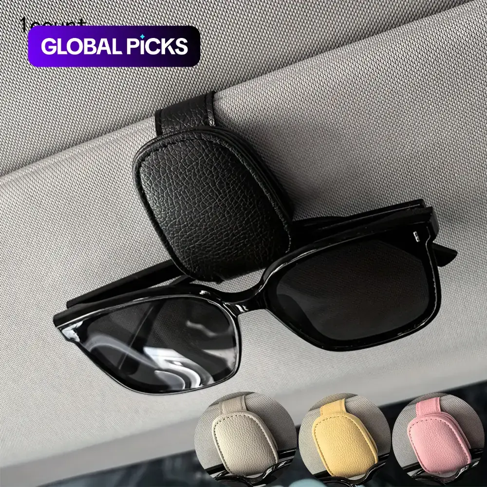 Universal Car Sun Visor Glasses Clip, Auto Eyeglasses & Sunglasses Holder, Vehicle Interior Organizer, Sunglasses Holder for Car, Car Accessories #GLOBAL PICKS