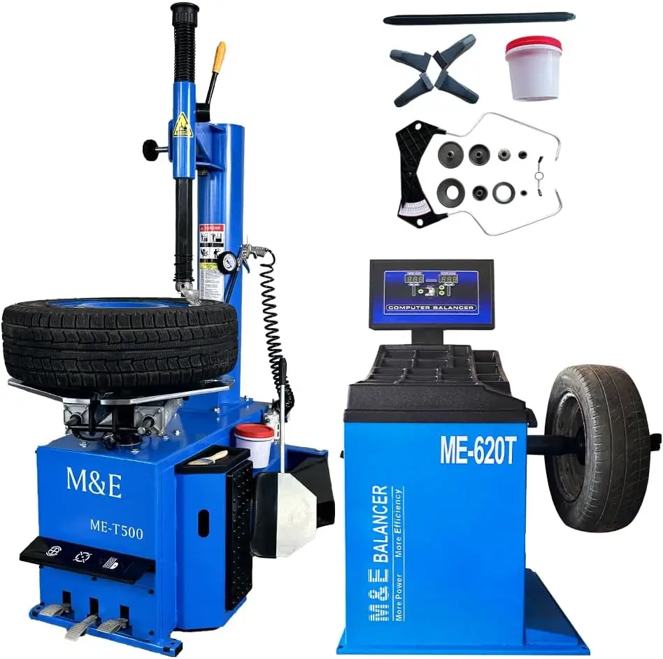 VDFSME 2.0HP 24" Tire Changer Machine Wheel Balancer Machine Combo Tire Changer Tire Machine (24" Combo)
