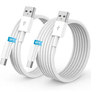 Car Carplay Charger Cord For iPhone 17,16,15, 2Pack [3FT+6FT] USB A to USB C Charging Cable For iPhone 17,16,15 Pro/Pro Max/Plus Type C Cord, For iPad Pro 12.9/11, Air 5th/4th Gen