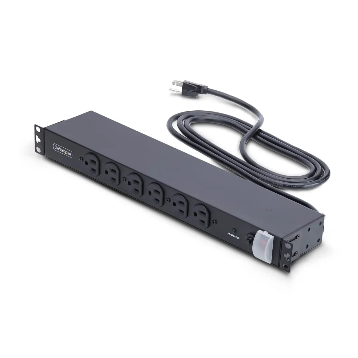 Startech 1415B8H-RACK-PDU-SP 14-Outlet Rackmount PDU & 1U Server Power Strip with 6x Front & 8x Rear Ports, Black