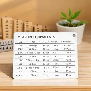 Stainless Steel Magnetic Fridge Magnet: Baking & Coffee Unit Conversion Tool, Multifunctional Kitchen Magnetic Board with Rust-Proof Strong Adhesion Conversion Chart, Magnetic Item