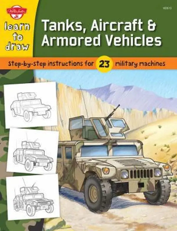 USED Book - Learn to Draw Tanks, Aircraft & Armored Vehicles: Step-by-step instructions for 23 military machines by , 193897 (Paperback) - english