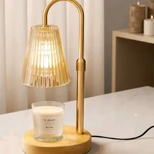 Flycity Electric Candle Warmer Lamp Adjustable Height Timer Safe Flameless Design Ideal for Home Office Gift Giving Room Decor Living Room Ornaments