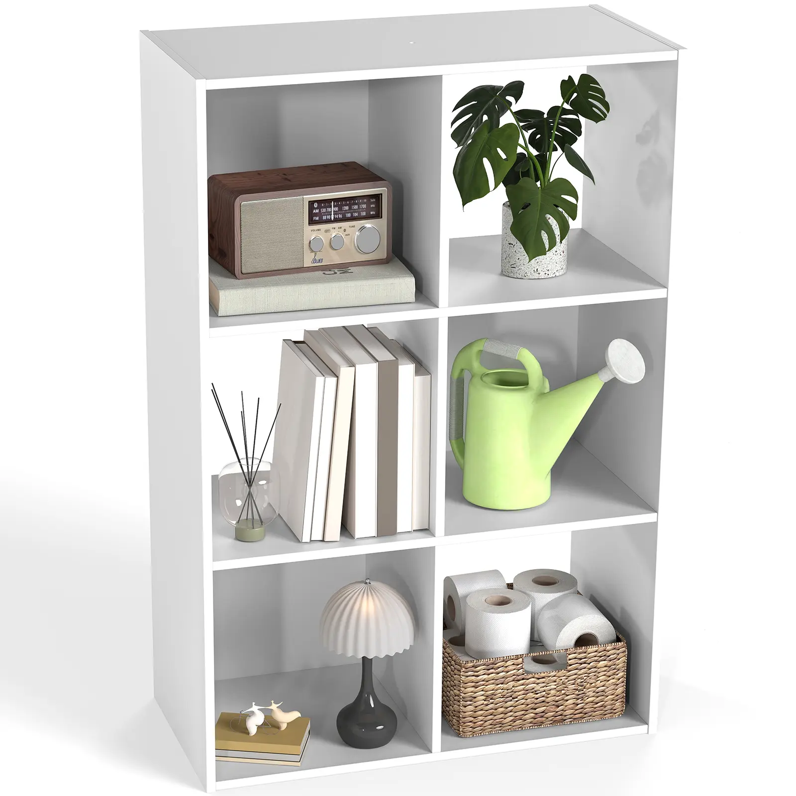 Cube Storage Organizer - Open Cube Storage System Shelf with Removable Backs, 120 lbs Capacity Modern Indoor Furniture, Requires Assembly for Living Room, Bedroom Collectibles Display