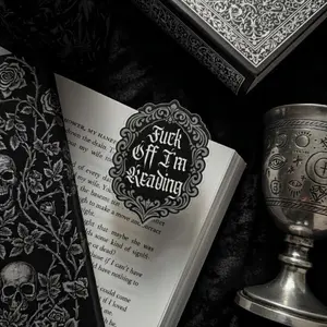 Eff Off I’m Reading Grip, Kindle Grip, Gothic Girl Theme Grip, Dark Romance Stand, Magnetic Bookish Pop Socket, Gothic Gift