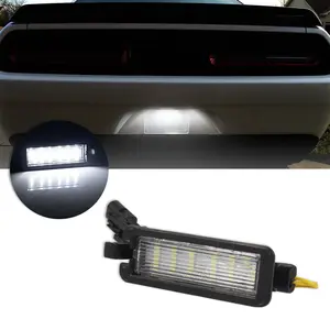 1pc White LED License Plate Tag Light Lamp for Dodge Charger Challenger 2015-up for 2017-up Jeep Compass for Chrysler 300 Pacifica 2017-up for RAM 1500 2019-up Trunk Compartment Lights