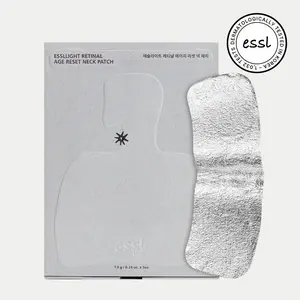 [Renewal] essl LIGHT Retinal Age-Reset Neck Patch (1Box, 5ea) | Targeted Care for Neck Wrinkles & Horizontal Lines | Intensive Aesthetic Mask with Retinal, Collagen & Elastin | Elasticity-Boosting Korean Skincare