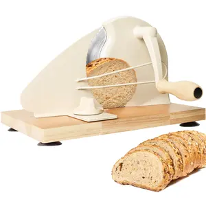 Mothers Day Gifts，2026s Upgraded Manual Bread Slicer for Homemade Sourdough Bread Adjustable Thickness Bread Cutter with Metal Guide,Hand Crank Bread Slicer with Scale Line&Suction Base,for Perfect Even Slices