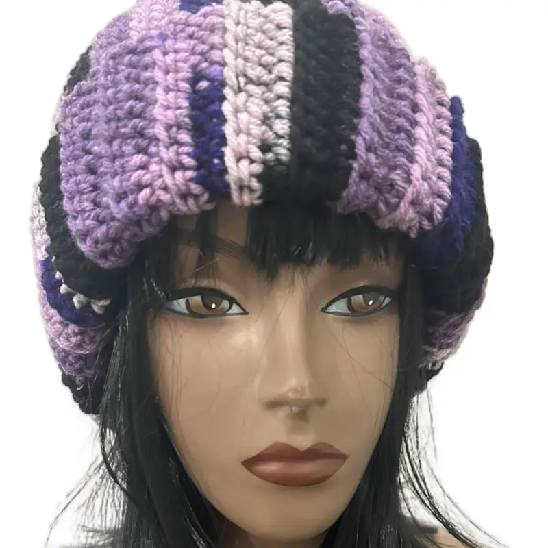 Crochet Beanie, Soft Knit Winter Hat for Women - Warm, Stretchable Daily Wear Headwear