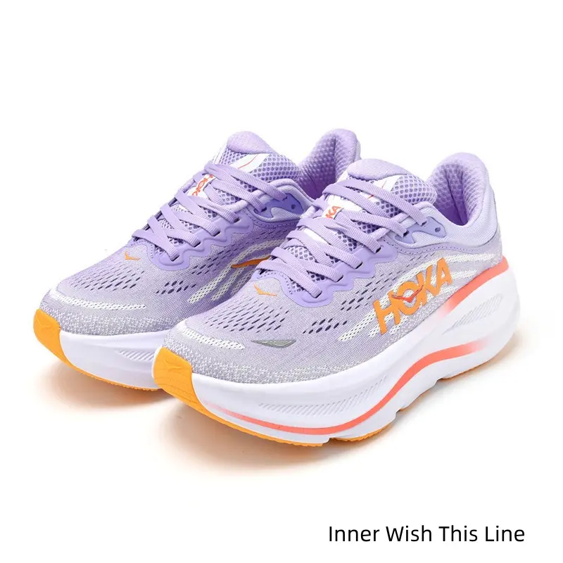 Lavender & Orange Pop! Max-Cushion Runners with Chunky Sole & Clean Lines