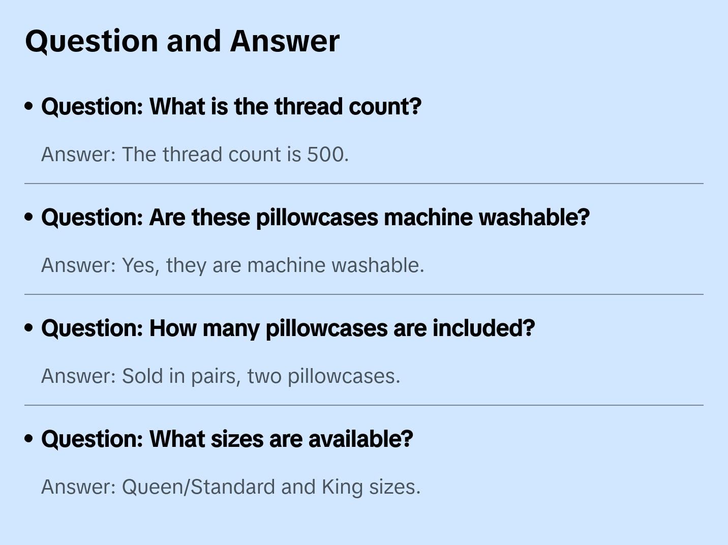 Luxurious 500 Thread Count Cotton Sateen Pillowcases - USA