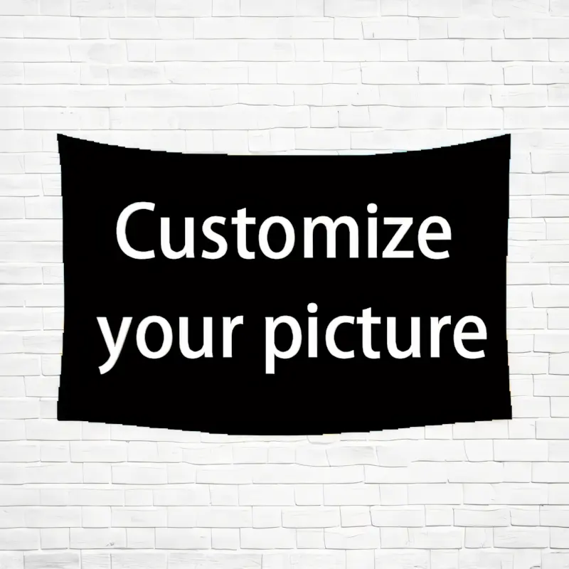 Custom Faux Burlap Flag - Multiple Sizes for Garden & Patio Decor Personalized Text Material Durable & Colorfast Tapestry Wall Mural Wall Tapestries
