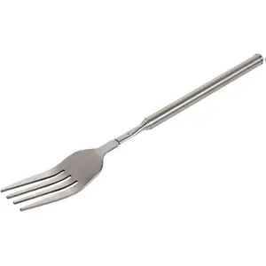 [New Deal] Extendable Fork,8.7 to 25.4 Inch Expandable fork prank,Expandable fork,Telescopic BBQ Fork, Stainless Steel, Extendable Handle,Long Dinner Fruit Dessert Cutlery