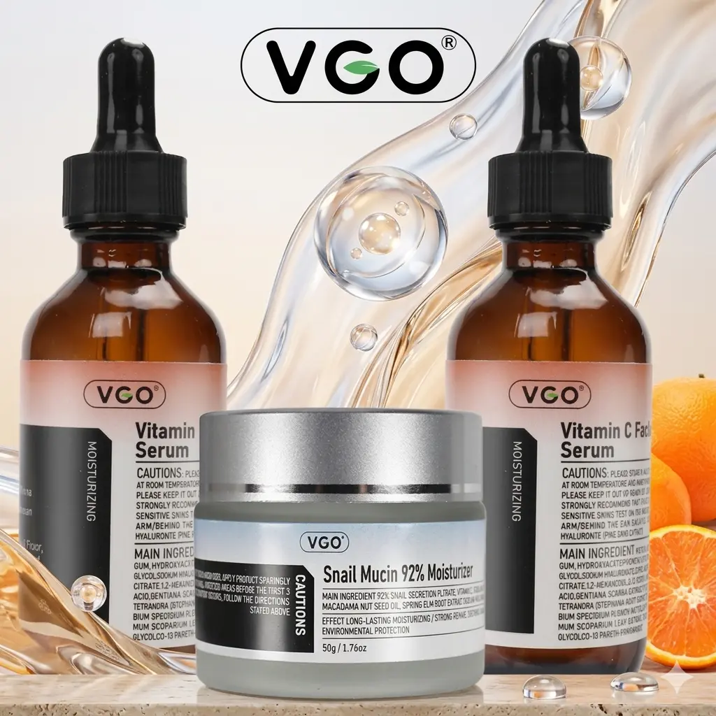 VGO Simple Skin Pair – Serum + Snail Face Cream