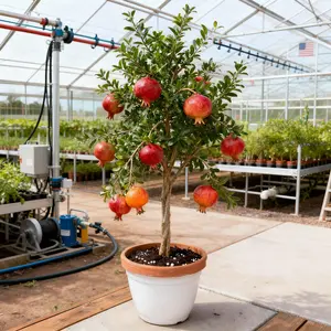Heirloom Non-GMO Red-Skin Soft-Seed Sweet Pomegranate Tree Thrives in North & South Perfect for Pots or Gardens Blooms in Spring & Summer Abundant Fruit