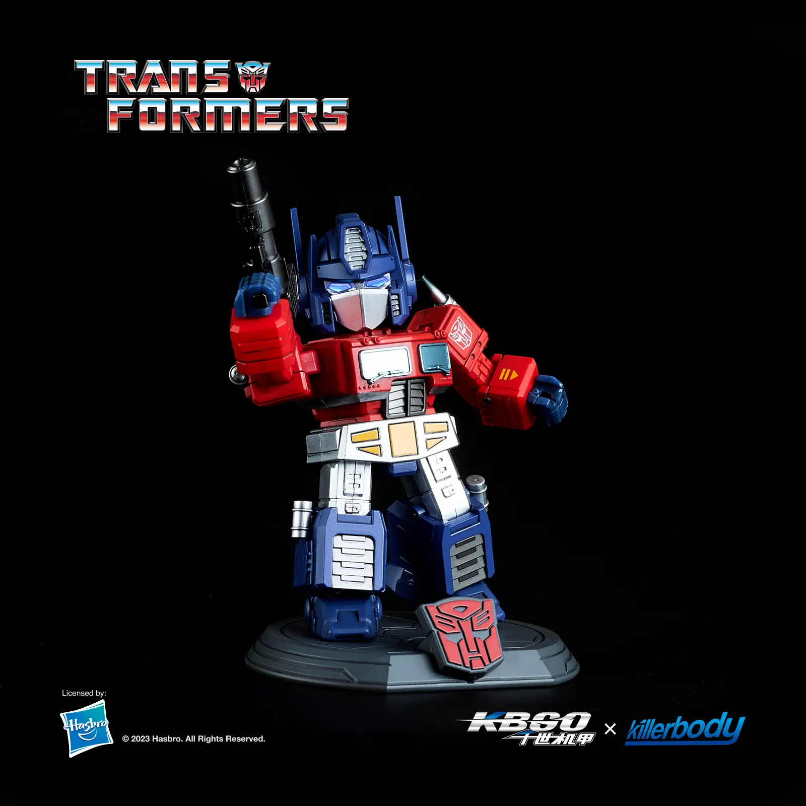 Hasbro Transformers G1 Optimus Prime Collectible Action Figurine Standard Version, 18 Points of Articulation, Detachable Mask, Interactive LEDs, Standard Edition