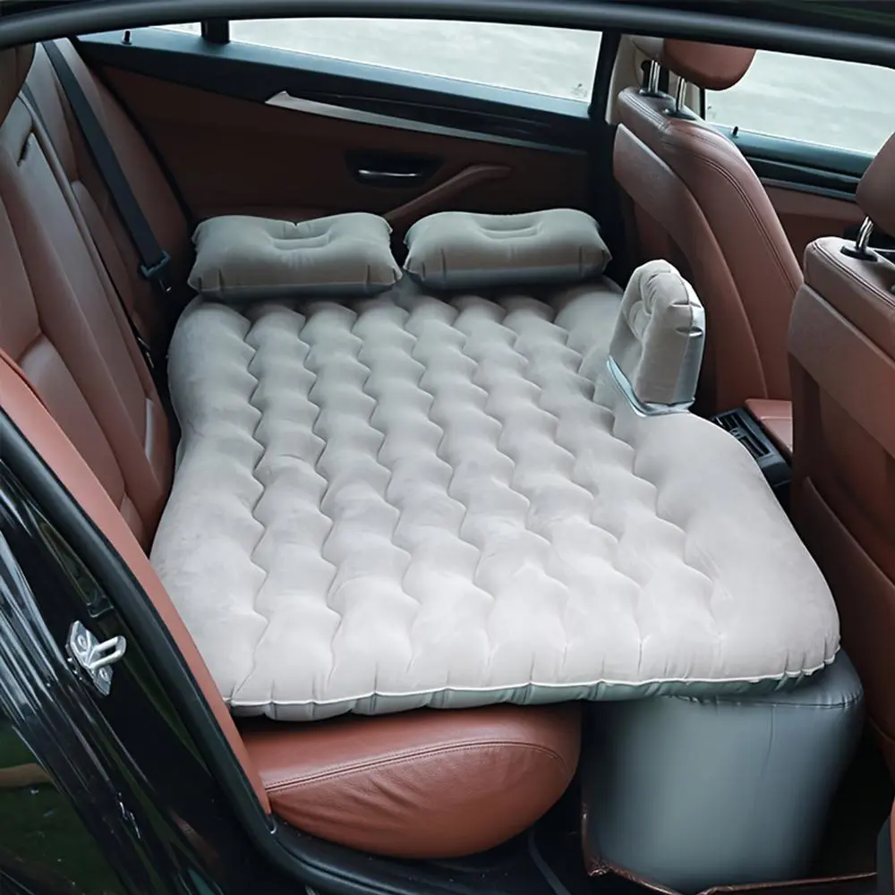 Car Inflatable Bed, Car Sleeping Bed, Portable Airbed, Inflating Bed, Blow Up Bed, Flocking Car Mattress, Easy To Carry, Soft & Comfortable Car Inflatable Mattress, Car Accessory, Travel Accessories