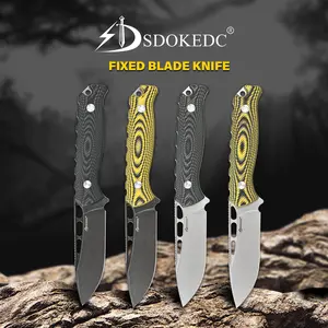 SDOKEDC DC53 Steel Utility Knife with G10 Handle and Kydex Sheath, for Outdoor Camping & Daily Use SDOKEDC DC53 Steel Utility Knife with G10 Handle and Kydex Sheath, for Outdoor Camping & Daily Use