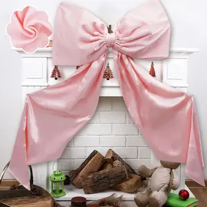 Giant   Bow Wall Decor - 24x48 Inch Large Ribbon Garland for Christmas Tree Topper, Birthday Party, Wedding Background, Aesthetic Room Decoration