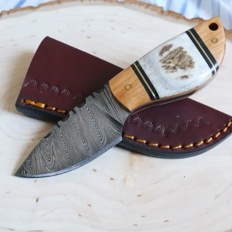 5” bushcraft knife fixed blade leather sheath 5” bushcraft knife fixed blade leather sheath