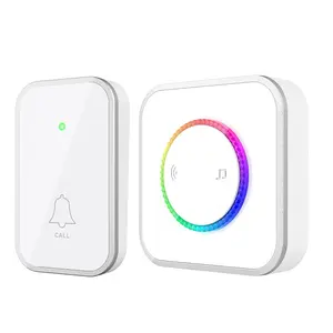 Wireless Doorbell, Waterproof Door Bell Ringer Wireless 1000ft Range, 45 Chimes 3 Volume Levels LED Flash, Door Bells & Chimes for Home/Classroom/Office