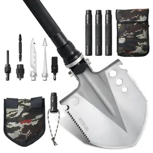 Survival Shovel 13 in 1 Camping Shovel Folding Multitool Portable Compact VEVOR Super Brand Day