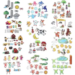 12 Set Felt Board Stories Pieces with Felt Animals Bible Fairy Tales Flannel Board Stories for Toddlers Preschool Kindergarten Storytelling