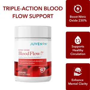 Juvenon BloodFlow-7 Nitric Oxide - Natural Dietary/Fitness Supplement for Healthy Blood Pressure & Muscle Support - Healthcare