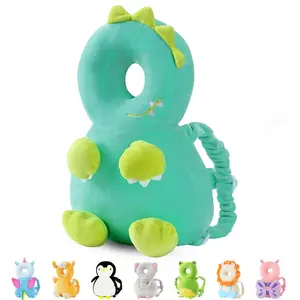 Baby Head Protection Backpack Carrier - Green Dinosaur Toddler Fall Safety Accessory (Baby & Maternity Edge & Corner Guard Accessory)