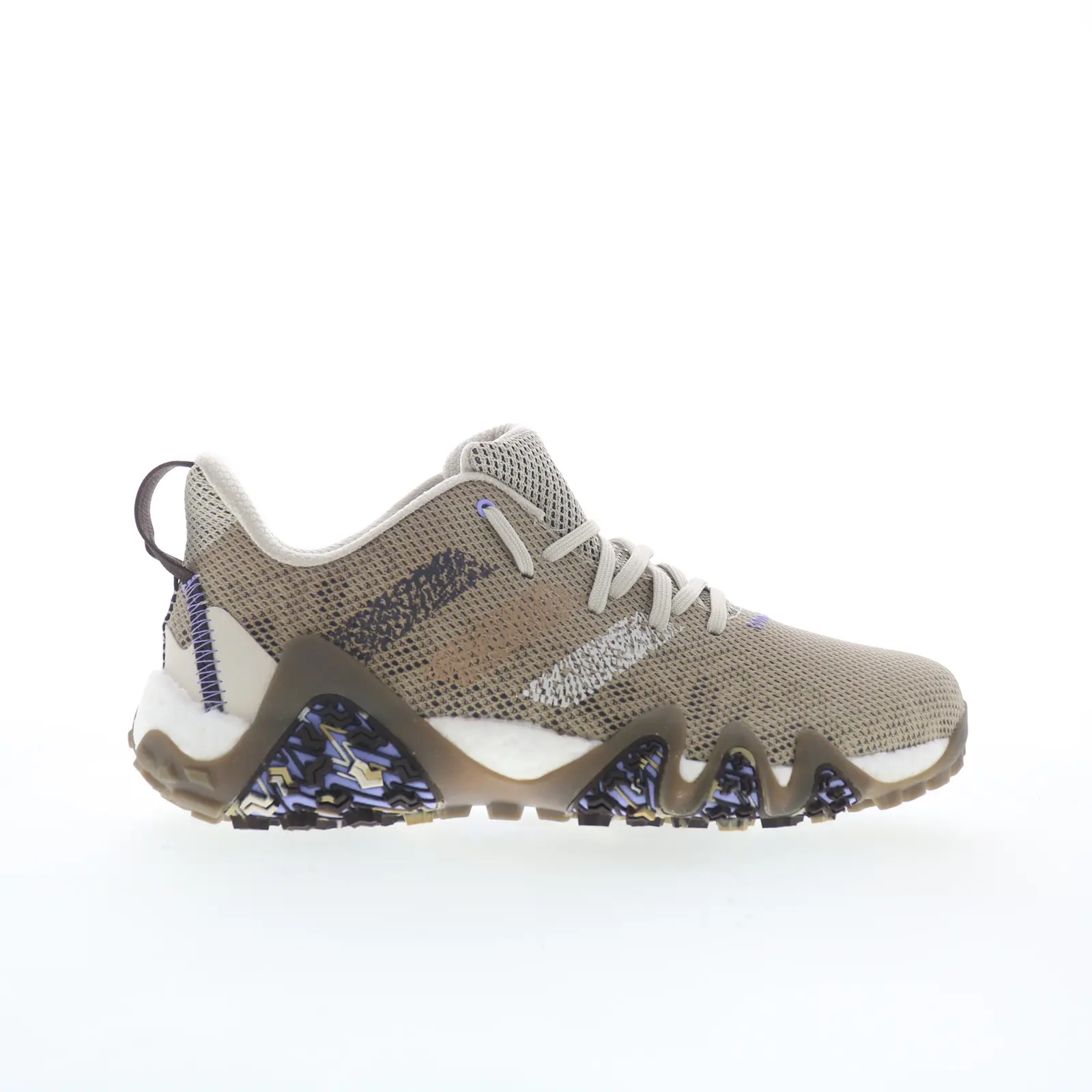 Adidas Codechaos 22 GX4118 Mens Brown Canvas Lace Up Athletic Golf Shoes