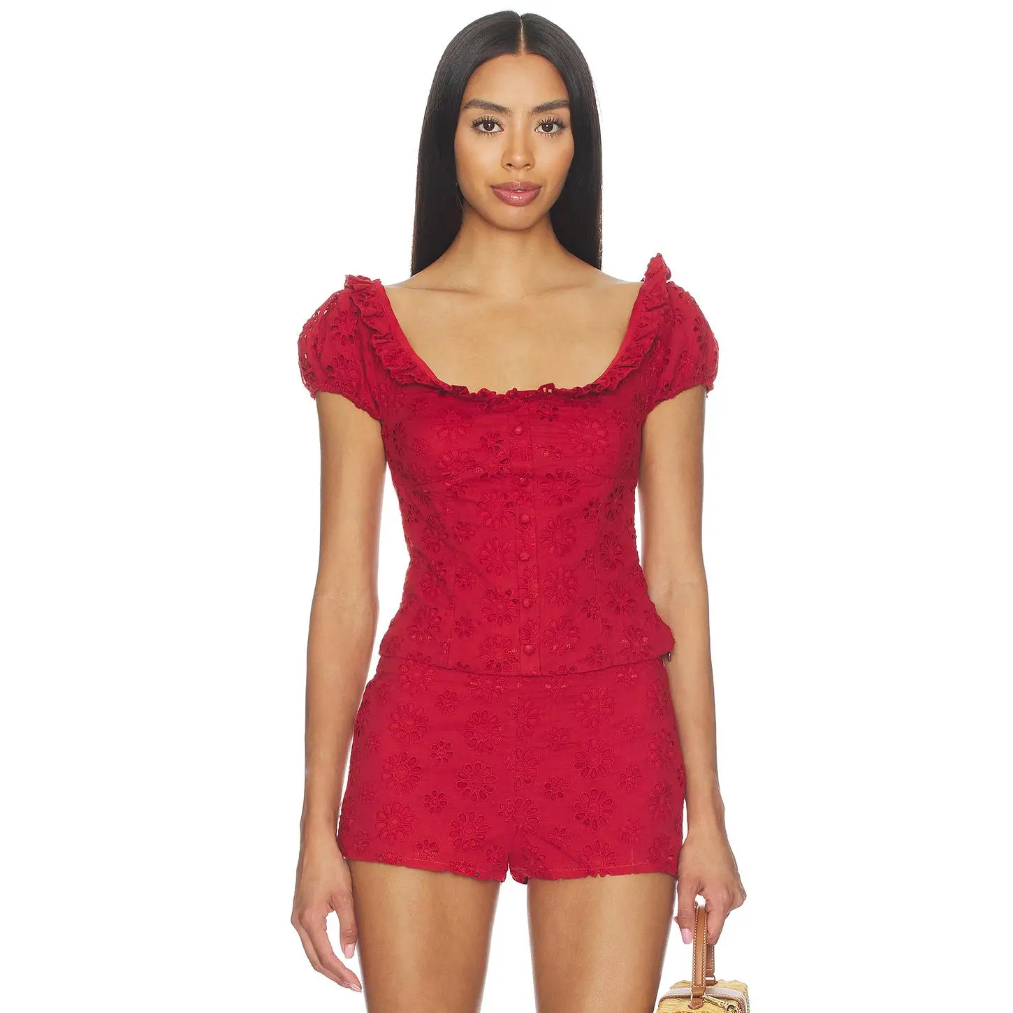 BY.DYLN x REVOLVE Aisling Top in Cherry